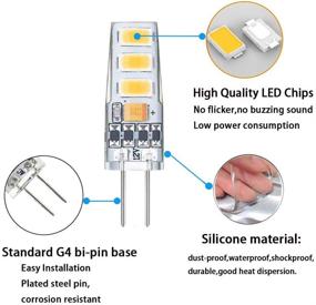 img 1 attached to 💡 Highly Efficient LED Dimmable Bi Pin Halogen Replacement