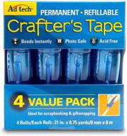 adtech 05603 permanent glue runner - 35yds total (4-pack each), individually sold logo