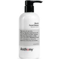 🧔 anthony’s glycolic facial cleanser for men: hydrating and exfoliating daily cleansing face wash logo