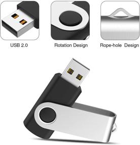 img 2 attached to 🖥️ RAOYI 50-пачка флеш-накопителей объемом 4 ГБ USB 2.0 оптом - черные.