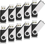 🖥️ raoyi 50 pack 4gb usb 2.0 flash drive bulk packs memory stick fold storage lots - black logo