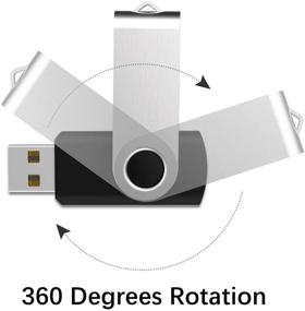 img 1 attached to 🖥️ RAOYI 50-пачка флеш-накопителей объемом 4 ГБ USB 2.0 оптом - черные.