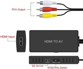 img 1 attached to HDMI to RCA Converter: Transform HDMI Signal to RCA for Enhanced Audio and Video Experience