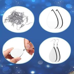 img 2 attached to 🎃 GAUSKY 18PCS Sublimation Earring Blanks: Heat Transfer MDF Teardrop Earrings for Halloween, Christmas, Valentine's Day - Perfect Women's DIY Crafts & Gifts