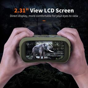 img 1 attached to 🌚 Enhanced Digital Night Vision Goggles - Record Videos & Capture Photos - 984ft IR Range, Includes 32GB Card