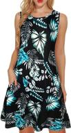 👗 sleeveless pocketed tshirt dresses: vibrant women's clothing and swimwear logo