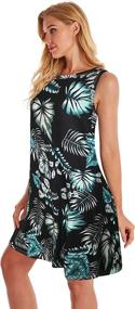 img 2 attached to 👗 Sleeveless Pocketed Tshirt Dresses: Vibrant Women's Clothing and Swimwear