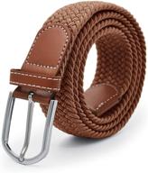 elastic unisex braided casual outdoor men's accessories and belts logo