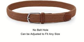 img 2 attached to Elastic Unisex Braided Casual Outdoor Men's Accessories and Belts