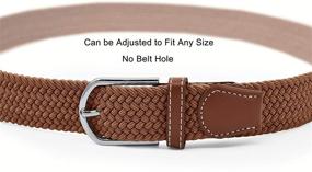 img 1 attached to Elastic Unisex Braided Casual Outdoor Men's Accessories and Belts