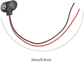 img 2 attached to Удобный набор из 10 штук зажимов для батарей AspenTek размером 12 см / 4,72 дюйма для 9 вольтовых батарей