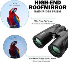 img 1 attached to Designed Hawkwill Binoculars Eyepiece Waterproof