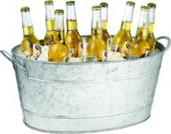 🛢️ 5.5 gallon tablecraft galvanized oval beverage tub logo