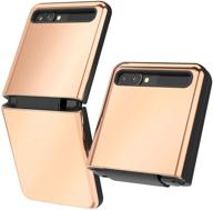 goospery for galaxy z flip case (2020) with hinge coverage logo