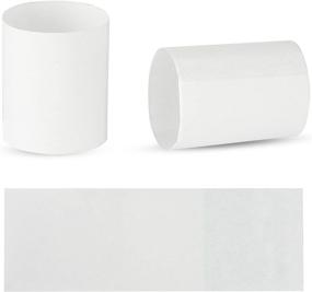 img 2 attached to 🎀 Rupert and Jeoffrey's Trading Co. Self-Adhering Paper Napkin Rings (500, White) - Convenient and Stylish!