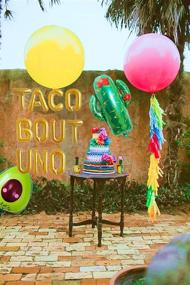 img 3 attached to 🌮 LaVenty Taco Bout UNO Balloon Garland Set: Fiesta Birthday Decorations for Cinco de Mayo and 1st Birthdays