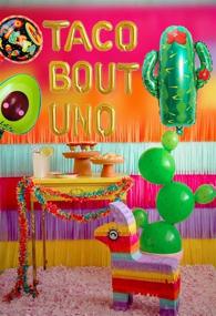 img 1 attached to 🌮 LaVenty Taco Bout UNO Balloon Garland Set: Fiesta Birthday Decorations for Cinco de Mayo and 1st Birthdays