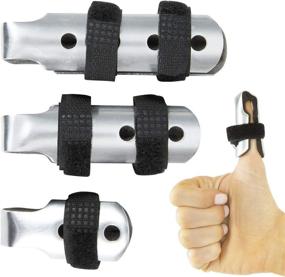 img 4 attached to 🖐️ Vive Finger Splints - Versatile Metal Aluminum Immobilizers with Foam - Pain Relief and Support for Trigger, Arthritis, Dislocations, or Broken Bones in Fingers - Left or Right Hand