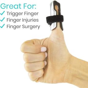 img 2 attached to 🖐️ Vive Finger Splints - Versatile Metal Aluminum Immobilizers with Foam - Pain Relief and Support for Trigger, Arthritis, Dislocations, or Broken Bones in Fingers - Left or Right Hand