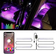 🚗 enhance your car's interior with viden car interior led lights - app controlled, waterproof, and music sound-activated lighting solution with usb port car charger light bar logo