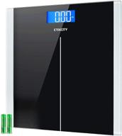 📊 etekcity step-on digital bathroom scale with 400 lb weight capacity logo