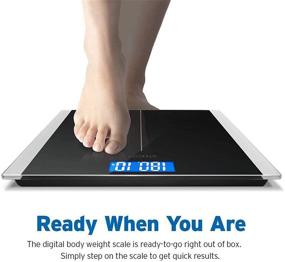 img 1 attached to 📊 Etekcity Step-On Digital Bathroom Scale with 400 Lb Weight Capacity