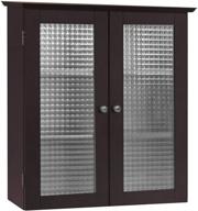 🚽 stylish teamson home chesterfield detachable bathroom cabinet, espresso - practical one-size storage solution logo