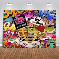 🎉 mehofoto 90s themed backdrop graffiti hip hop 90's party background - 7x5ft vinyl we love the 90s party banner decoration supplies logo