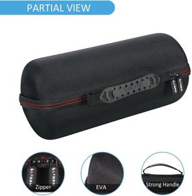 img 2 attached to 🔊 LTGEM Travel Protective Case for Bose SoundLink Revolve+ (Series II) Speaker: Portable Bluetooth 360 Speaker Organizer with Cradle & Charger Storage