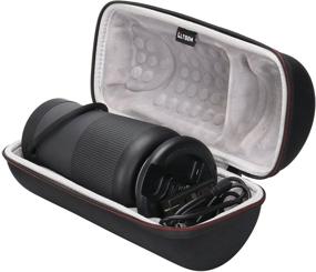 img 3 attached to 🔊 LTGEM Travel Protective Case for Bose SoundLink Revolve+ (Series II) Speaker: Portable Bluetooth 360 Speaker Organizer with Cradle & Charger Storage