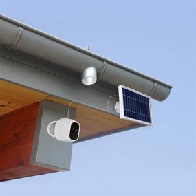 img 2 attached to 🌞 Солнечная панель iTODOS: совместима с камерами Arlo Pro и Arlo Pro2, кабель длиной 11,8 футов и регулируемое крепление (2 штуки, серебристого цвета)
