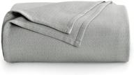 🌿 bamboo cooling blankets: stay cool this summer with breathable, soft, and lightweight blankets for adults, children, and babies - all-season uses - gray, 59"x79 logo