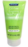 🌿 xtracare tea tree oil foaming acne facial scrub - oil free, 5.3 oz (pack of 2) logo