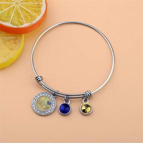 img 1 attached to 🔵 Sigma Gamma Rho Sorority Bracelet 1922 BAUNA Sorority Paraphernalia Gift SGR Charm Bracelet Present for Her