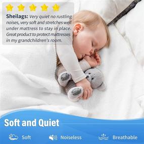 img 1 attached to 🛏️ Full Size Waterproof Mattress Protector - Soft Cotton Terry Cover for Kids, Pets & Adults - Washable & Noiseless - Fitted Sheet with Deep Pocket - 54"x75