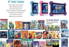 img 3 attached to 📱 RCA Android Tablet Bundle - 8″ Tablet, Audio Books, Bumper Case, Headphones - Disney Edition Pink: A Complete Entertainment Package