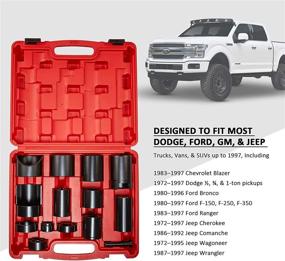 img 3 attached to Orion Motor Tech Ball Joint Press Adapters Tool Kit - Compatible with Ford F-Series, Chevy Silverado, Dodge Ram, GMC Sierra - U/Ball Joints Removal Separator - Works with C-Frame Press