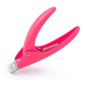 img 4 attached to Dr.nail Acrylic Nail Clipper: Precision False Nail Cutter 💅 and Trimmer for Professional Artificial Nail Art Manicure in Pink