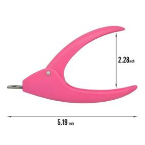 img 2 attached to Dr.nail Acrylic Nail Clipper: Precision False Nail Cutter 💅 and Trimmer for Professional Artificial Nail Art Manicure in Pink