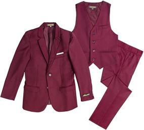 img 3 attached to Stylish and Sleek: Spring Notion Boys Slim 3 Piece Boys' Clothing in Suits & Sport Coats for a Sharp Look!
