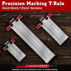 img 1 attached to 🔨 MasterCrafted Precision Woodworking: Stainless Positioning Carpenter Tool