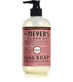 img 1 attached to 🌸 MRS. MEYER'S CLEAN DAY Liquid Hand Soap Variety Pack 12.5 OZ - Rosemary, Basil, Geranium, Honeysuckle, Lavender, Lemon Verbena Scents