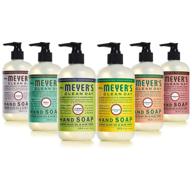 🌸 mrs. meyer's clean day liquid hand soap variety pack 12.5 oz - rosemary, basil, geranium, honeysuckle, lavender, lemon verbena scents logo