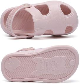 img 1 attached to 👶 MEMON Baby Boys Girls Clogs Slippers: Lightweight Sandals for Shockproof Summer Fun at the Pool or Beach!