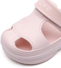 img 2 attached to 👶 MEMON Baby Boys Girls Clogs Slippers: Lightweight Sandals for Shockproof Summer Fun at the Pool or Beach!