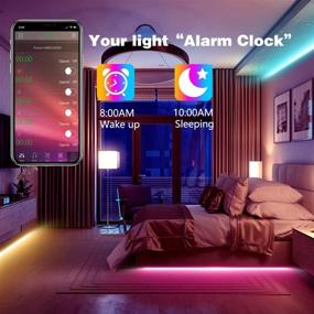 img 1 attached to 100ft RGB LED Strip Lights: Smart LED Strips with Music Sync, Remote & App Control - Perfect for Bedroom, TV, Home Party Decoration