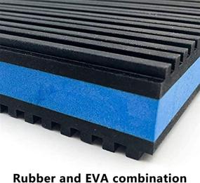 img 2 attached to 🌲 Forestchill Ribbed Rubber Anti-Vibration Pads with Blue Foam Center Isolation Pad - 4" x 4" x 7/8" - for Heavy Duty Equipment such as Air Compressors, Washers, Dryers, and Air Conditioner Units (Pack of 4)