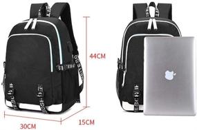 img 1 attached to Black8 Gmoke Cartoon Backpack with Charging Capability