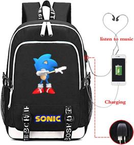 img 3 attached to Black8 Gmoke Cartoon Backpack with Charging Capability