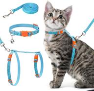 🐱 escape proof cat harness and leash set - h-shaped design with adjustable lightweight and safe harness for outdoor walking". логотип